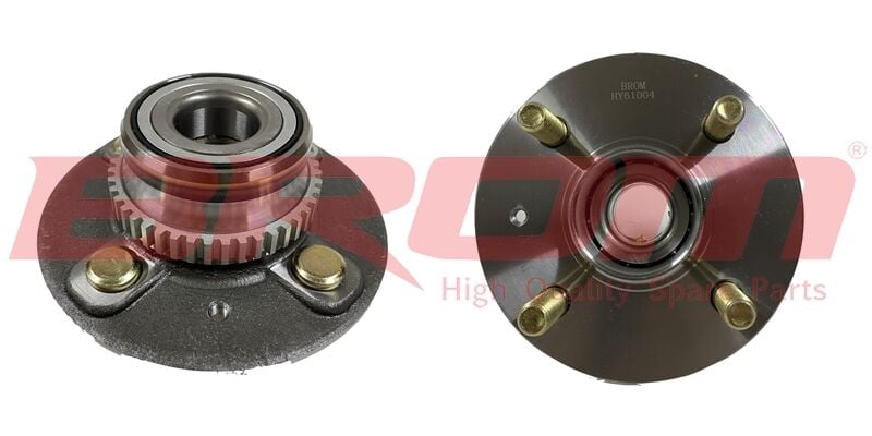 BROM HY61004 ARKA TEKER PORYASI RULMANLI HYUNDAI ACCENT MİLENYUM ADMIRE 00-05 - ABS SİZ ARAÇLAR İÇİN - Görsel 1