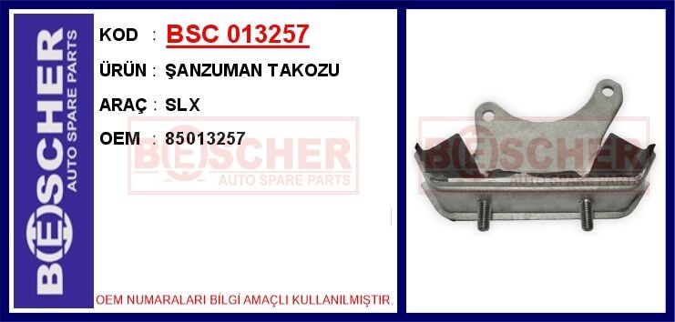 BSC 013257 ŞANZUMAN TAKOZU DKS SLX - Görsel 1