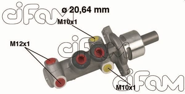 CIFAM 202319 FREN ANA MERKEZİ RENAULT CLIO II 98> CLIO SYMBOL 00> SYMBOL II 08> 20.64 mm - Görsel 1