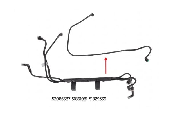 CM 133580 YAKIT BORUSU BRAKET HARİÇ EURO 5 DOBLO 1.3 D Multijet 10 > - Görsel 1