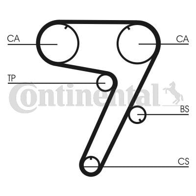 CONTI CT931 TRİGER KAYIŞI 173x180 FIAT TIPO 2.0 16V 91-95 ALFA OMEO 155 2.0T 16V 94-96 LANCIA 2.0 5279XS - Görsel 1
