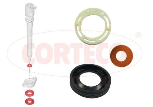 CORTECO 49445011 ENJEKTÖR KEÇE TAMİR TAKIMI PARTNER-BERLINGO-C2-C3-C4-206-308-5008-1.6 HDI-FORD FIESTA 4-5- FOCUS 2-1.6TDCI DV6 - Görsel 1