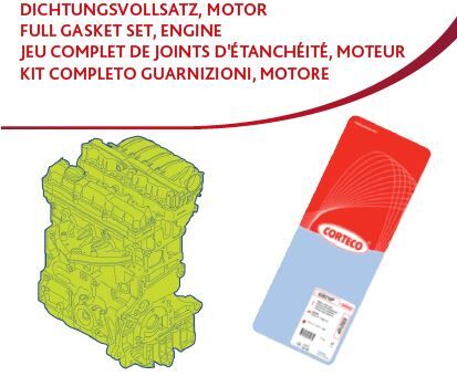 CORTECO 83430438 430438P MOTOR TAKIM CONTA SKC SİZ DUCATO-SCUDO-JUMPY-JUMPER-BOXER-PARTNER-BERLINGO-P406-C5 2.0 - Görsel 1