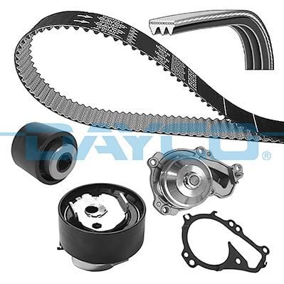 DAYCO KBIOWP141 DEVİRDAİM EKSANTRİK GERGİ KİTİ 118x160 ASTRA L 21> CORSA F-COMBO E 19> CROSSLAND-GRANDLAND-P108- P208-P301-P308-P508-P2008-PARTNER-BERLINGO-C-ELYSEE-C2-C3-C4-DS3-PROACE 1.2 B-D-F12XHT PureTech - Görsel 1