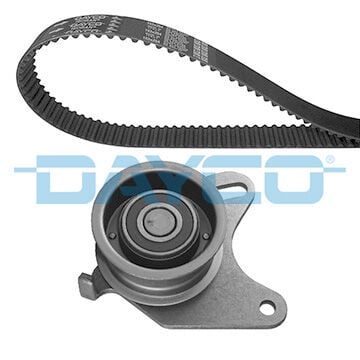 DAYCO KTB505 TRİGER KAYIŞ SETİ EKSANTRİK SETİ HYUNDAI H100 STAREX 2.5L D4BB D4BF 97-> / KIA K2500 2.5L D4BH 03- > / MITSUBISHI L300. L200 2.5L 4D56 K64T K74T 96-07 / PAJERO 2.5L 4D56 94-> 1 KAYIŞ 1 RULMAN 16 - Görsel 1