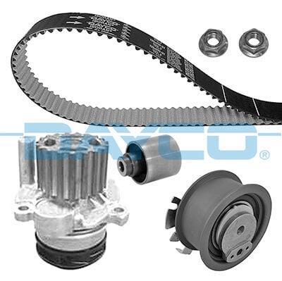 DAYCO KTBWP2961 DEVİRDAİMLİ TRİGER SETİ 120x300 T5-CADDY-PASSAT-JETTA-GOLF-POLO-A3-LEON 1.4-1.9TDI BJB-AXB-AMF-BLS - Görsel 1