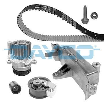 DAYCO KTBWP4153 DEVİRDAİMLİ TRİGER SETİ 120x300 T5-CADDY-PASSAT-JETTA-GOLF-POLO-A3-LEON 1.4-1.9TDI BJB-AXB-AMF-BLS - Görsel 1