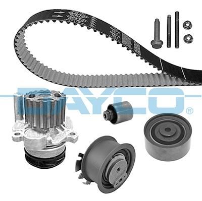 DAYCO KTBWP4410 DEVİRDAİMLİ TRİGER SETİ PASSAT-JETTA-GOLF5-OCTAVIA-TOLEDO-A3-A6 2.0 TDI 04-06 BKP-BKD-BRE-BLB-BMR - Görsel 1