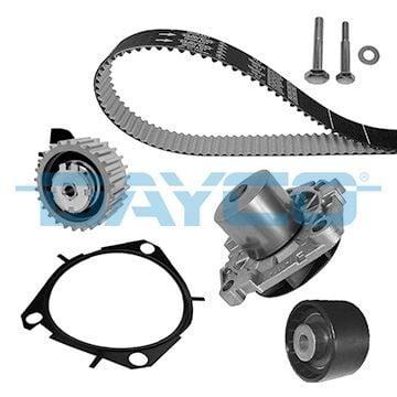 DAYCO KTBWP7590 SU POMPALI TRİGER SETİ FIAT 500 X 14> FREEMONT 11> DUCATO 11> DOBLO 10> BRAVO II 07>OPEL VECTRA C 04> INSIGNIA A 10> ASTRA H 04> ALFA ROMEO 147-156-159 GIULIETTA 10> 1.9 D 2.0 D MULTIJET - Görsel 1