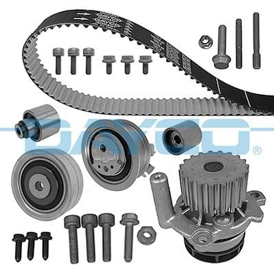 DAYCO KTBWP7880 DEVİRDAİMLİ TRİGER SETİ CRAFTER-T6-A3-JETTA-CADDY-POLO-PASSAT 1.6-2.0 TDI CAYB/C/D-CAAB/C-CKUB-CFFB - Görsel 1