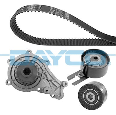 DAYCO KTBWP9140 DEVİRDAİMLİ TRİGER SETİ 137x254 P206-P207-P307-P308-P407-P3008-EXPERT-PARTNER-BERLINGO-JUMPY- C2-C3 -C4-C5-XSARA-FOCUS II-FIESTA V-VI VOLVO S40-C30-V50-FIAT SCUDO EURO4 1.6 HDI-TDCİ - Görsel 1