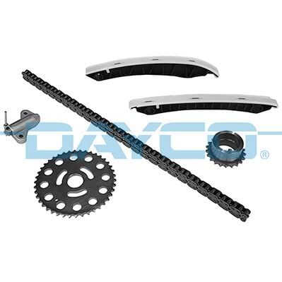 DAYCO KTC1125 EKSANTRIK ZINCIR SETI MERCEDES OM622 OM626 W447 W205 . RENAULT R9M 1.6 dCi TRAFIC MEGANE KADJAR NISSAN QASHQAI X-TRAIL OPEL VIVARO B KRANK DISLI YUKSEKLIGI: 38mm - Görsel 1