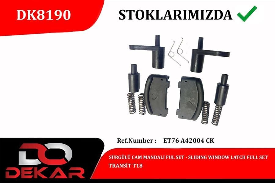 DEKAR DK8190 SURGULU CAM MANDALI FULL SET FORD TRANSIT T18 - Görsel 1