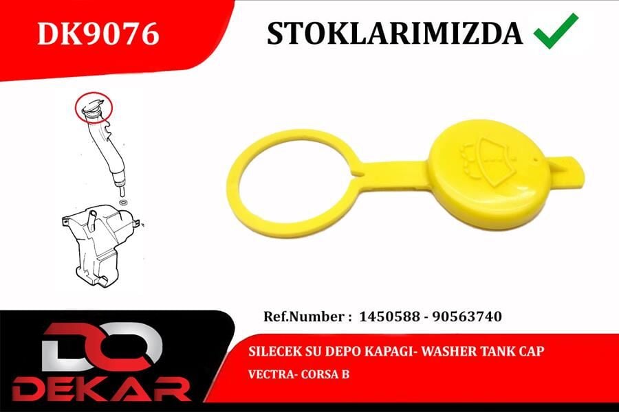 DEKAR DK9076 SILECEK SU DEPO KAPAGI VECTRA- CORSA B - Görsel 1