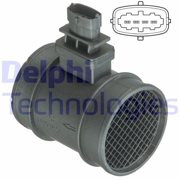 DELPHI AF10400-12B1 HAVA KÜTLE ÖLÇER FIAT EGEA 16> PUNTO 13> FIORINO 09> BRAVO II 07>14 LİNEA 09> 500X 14> DUCATO 10> G IULIETTA 10>MİTO 08>15 JEEP RENEGADE 14>PSA BIPPER 09> NEMO 09> 1.3D MTJ 1.6D MTJ 2.0D MTJ 2.3D MTJ - Görsel 1