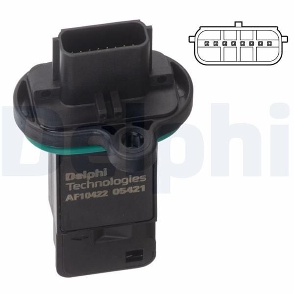 DELPHI AF10422-12B1 HAVA KÜTLE ÖLÇER DEBİMETRE ASTRA J-ADAM-CORSA E-MERIVA B-MOKKA-AVEO-CRUZE 1.2-1.4-1.6 XEL-XER-NET - Görsel 1