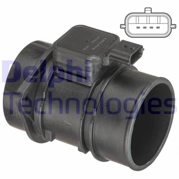 DELPHI AF10634-12B1 HAVA KÜTLE ÖLÇER DEBİMETRE CLIO III 05> CLIO IV 12> CAPTUR 13> MEGANE III 09>15 SYMBOL III 14> FLUENCE 09> DUSTER 10> DOKKER 12> 1.5dCi K9K - Görsel 1