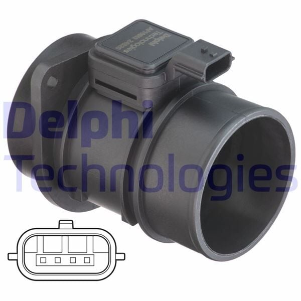 DELPHI AF10653-12B1 HAVA AKIS METRE MERCEDES CITAN OM607 W415 . RENAULT KANGOO III 08> TRAFIC II 06> DACIA DUSTER 10> SA NDERO 08> NISSAN QASHQAI I 10>13 1.5dCi K9K 2.0dCi M9R - Görsel 1
