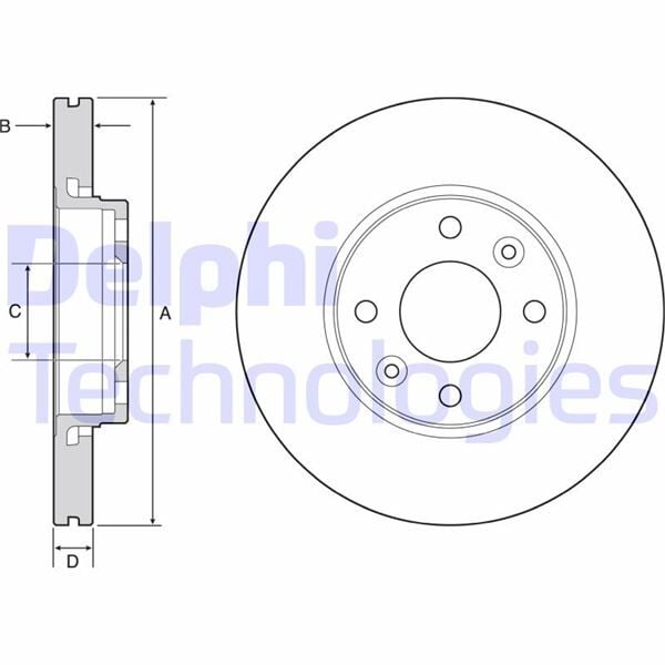 DELPHI BG4459C ÖN FREN AYNASI RENAULT CLIO IV 12> SYMBOL III 14> ZOE 12> EXPRESS 19> KANGOO 08> CLIO V 19> LOGAN II 14> DOKKER 12> LODY 12> NISSAN MICRA V 18> MERCEDES CITAN 12>21 258x22x 4DELİK - Görsel 1