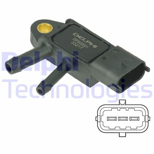 DELPHI DPS00021 DPF SENSOR VOLVO C30 10>15 C70 10>13 S40 II 10>12 S60 II 10>14 S80 II 10> V50 10>12 - Görsel 1