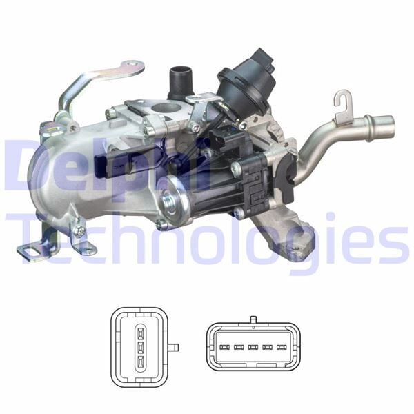 DELPHI EG10452-12B1 EGR VALFI KOMPLE P206-P207-P208-P301-P307-P308-P407-P508-P2008-P3008-P5008-PARTNER-BERLINGO-EXPERT-R IFTER-JUMPY-C2-C3-C3-C4-C5-XSARA-DS3-DS4-DS5 1.4 HDI DV4C 1.6 HDI DV6C FOCUS III 11> CONNECT 15 - Görsel 1