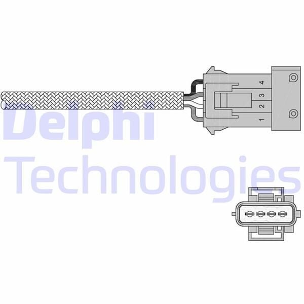 DELPHI ES20258-12B1 OKSİJEN SENSÖRÜ P206-P306-P307-P406-P407-PARTNER-BERLINGO-C2-C3-C5-SAXO-XSARA 1.4-1.6-1.8 16V 98-05 - Görsel 1