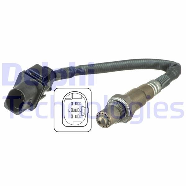 DELPHI ES20540-12B1 OKSİJEN SENSÖRÜ P207-P308-P508-P2008-P3008-C3-C4-C5-PARTNER-BERLINGO-DS3-DS4- 1.4-1.6 VTİ MİNİ R55 R56 R57 - Görsel 1