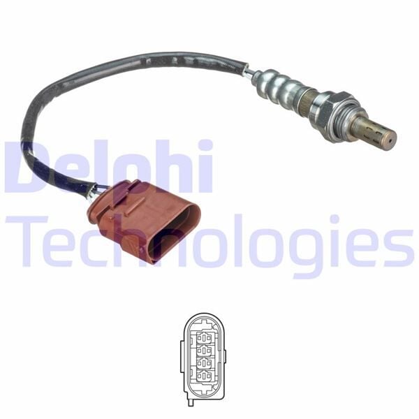 DELPHI ES21186-12B1 OKSİJEN SENSÖRÜ ÖN CHEVROLET AVEO-KALOS-SPARK 1.2 8V-16V - Görsel 1