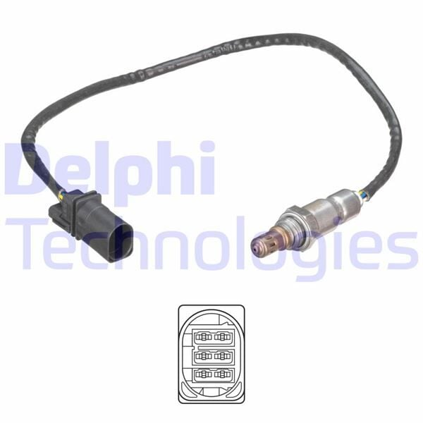 DELPHI ES21246-12B1 Ön OKSİJEN SENSÖRÜ AUDI-SEAT-SKODA-VWAUDI A1.A1 Sportback-SEAT Ibiza.Ibiza SC.Ibiza ST.Toledo-SKODA - Görsel 1