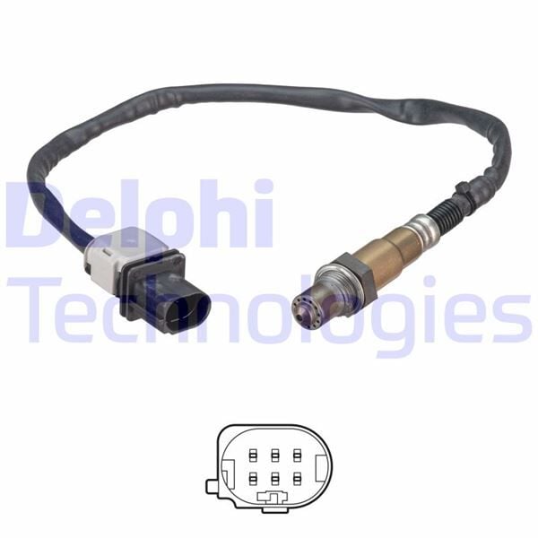 DELPHI ES21302-12B1 OKSİJEN SENSÖRÜ VOLVO S60 II 15>18 D4 V60 I 15>18 D5 Hybrid AWD V70 III 15>18 D3-D4 XC60 I 08>17 XC70 II 07>XC70 II 13> - Görsel 1