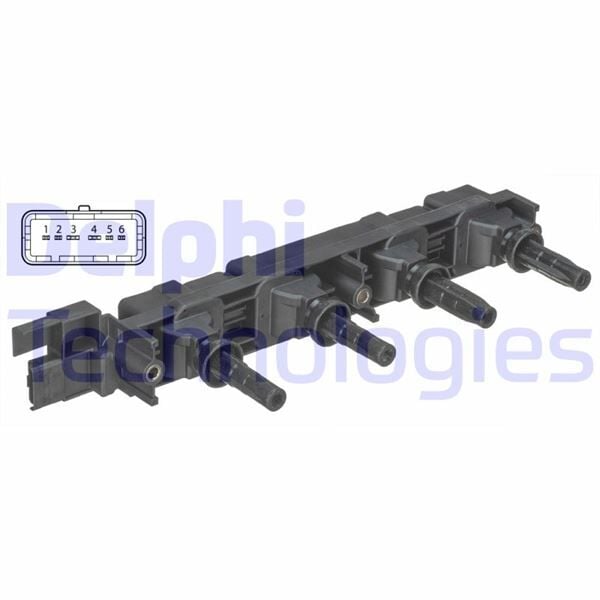 DELPHI GN10502-12B1 ATEŞLEME BOBİNİ P206 2.0RC C4 2.0 C8 2.2 P307-2.0 P406 2.2 P407 1.8 2.2 04-10 P607 2.2 P807 2.2 - Görsel 1