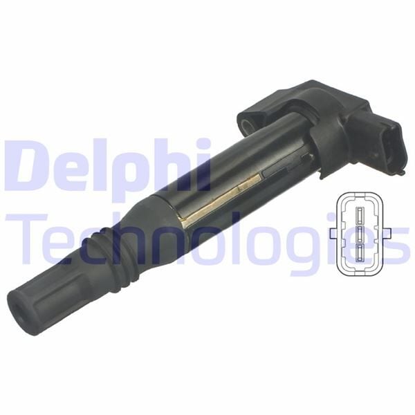 DELPHI GN10583-12B1 ATEŞLEME BOBİNİ CORSA F-CROSSLAND-C3-C4-C-ELYSEE-P108-P208-P301-P308-P2008-DS3 1.2 PureTech-VTI B12XE-D12-F12XE - Görsel 1