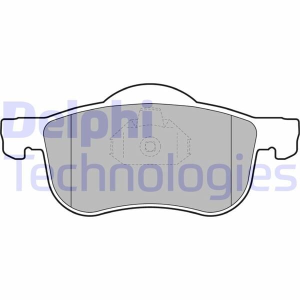 DELPHI LP1458 ÖN BALATA VOLVO S60 00-10 S80 98-06 V70 97-07 XC70 00-07 S70 97-00 - Görsel 1