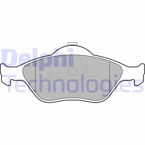DELPHI LP1469 ÖN BALATA FIESTA 1.4TDCİ ABSLİ 00 > FUSION 02 > MAZDA 121 96 > MAZDA 2 03> - Görsel 1