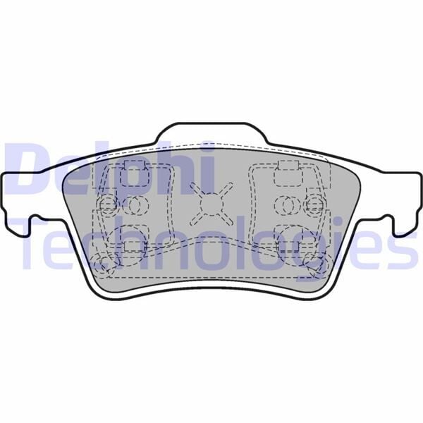 DELPHI LP1701 ARKA BALATA RENAULT LAGUNA II 01>07 MEGANE II 02>08 LATITUDE 11> VECTRA C 03>FOCUS II 05>CONNECT 06> CMAX 06> PRIMERA 02> - Görsel 1