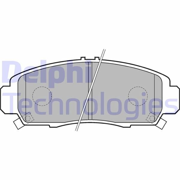 DELPHI LP1704 ÖN FREN BALATA HONDA CIVIC 1.6L R16A2 R16B2 VTEC sedan FD6 FB7 kasa 06-16 / 1.8L R18A2 FD7 kasa 06-12 - Görsel 1