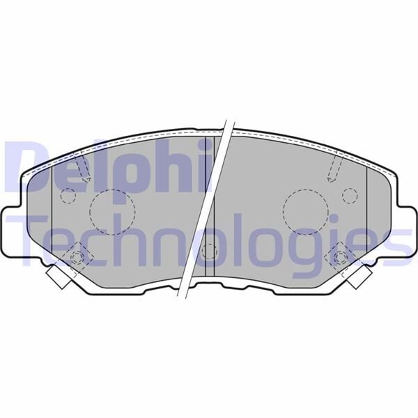 DELPHI LP1806 ÖN FREN BALATA HONDA CIVIC 1.6L R16B 4 kapı sedan benzinli FC5 kasa 16-> / CR-V 2.0L K20 RD kasa 02-06 - Görsel 1