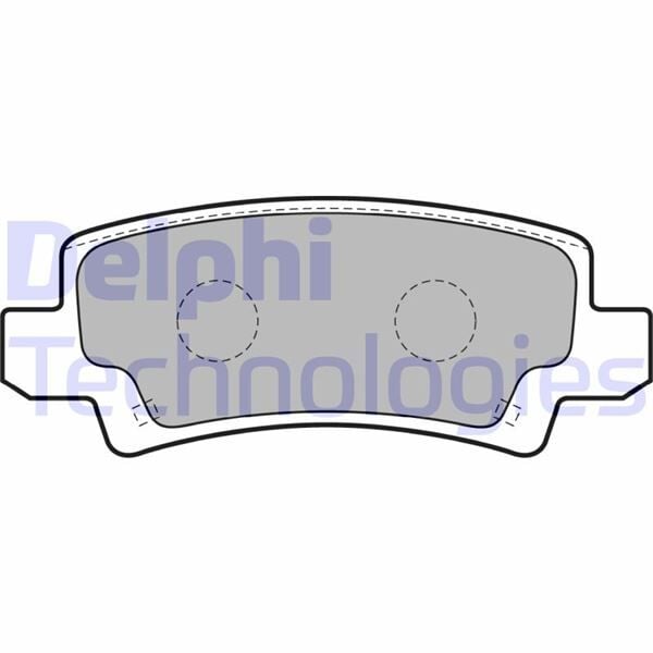 DELPHI LP1864 ARKA FREN BALATA TOYOTA COROLLA 1.4L 1.6L 4ZZ-FE 3ZZ-FE ZZE120 ZZE121 VVTi 02-06 / 1.4L 1NDTV NDE120 04-06 - Görsel 1