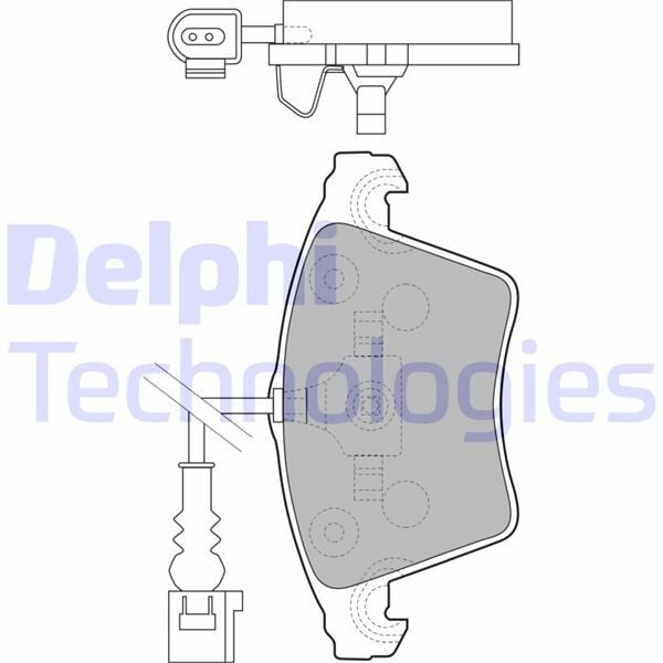 DELPHI LP1913 ÖN BALATA FİŞLİ TRANSPORTER T5 16 JANT YM KALIN 03 > - Görsel 1