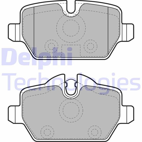 DELPHI LP1924 FREN BALATASI ARKA BMW E81 E87 E90 E92 . MINI R60 R61 - Görsel 1