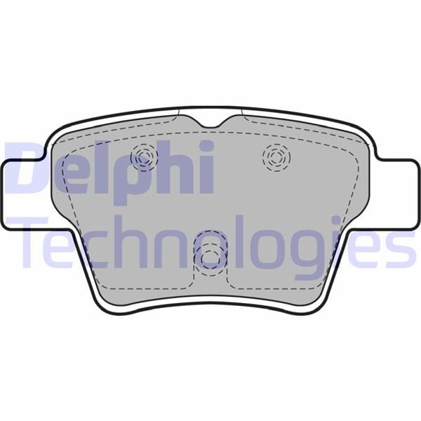DELPHI LP1926 ARKA FREN BALATASI PEUGEOT P307 00> P307 SW 02> P307 CC 03> P207 06> CITROEN C4 04>08> KÜÇÜK TİP - Görsel 1