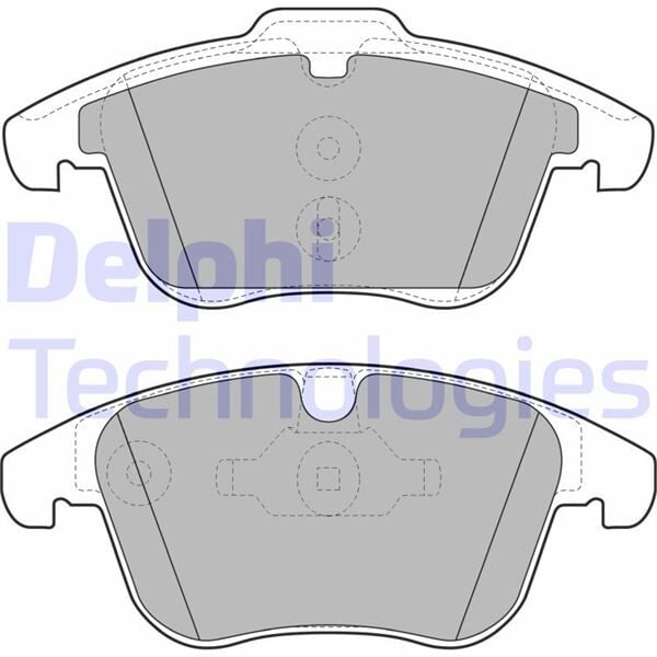 DELPHI LP1967 FREN BALATASI ON FORD MONDEO IV 07> S MAX GALAXY 07> VOLVO S60 II 1.5 T3 15>18 S80 II 2.0 08>12 V60 I 11>15 V70 III 09>15 XC70 II 09>12 . LAND ROVER FREELANDER II L359 RANGE ROVER EVOQUE L538 - Görsel 1