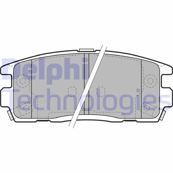 DELPHI LP1988 ARKA BALATA ANTARA 2.4-3.2 V6-2.0 CDTI 5.06 >10 > CAPTİVA 2.0D 2.2D 2.4 3.0 3.2 06.06 >11 > - Görsel 1