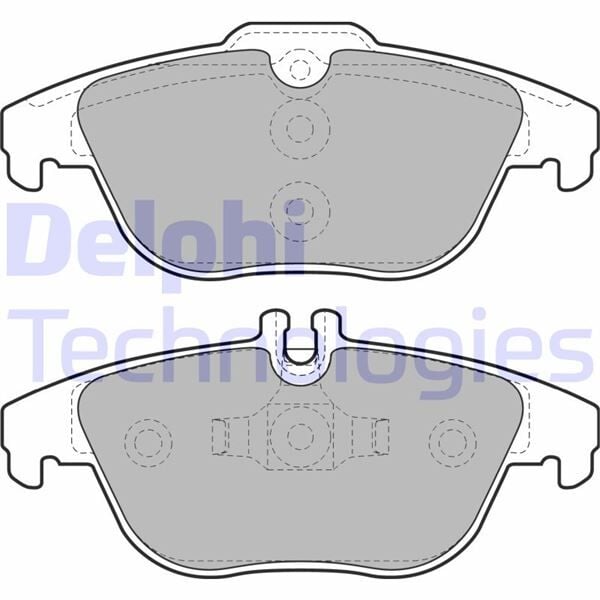 DELPHI LP2029 FREN BALATASI ARKA MERCEDES W204 S204 X204 C207 A207 - Görsel 1