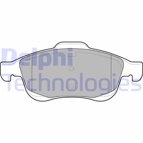 DELPHI LP2101 ÖN FREN BALATASI PEUGEOT PARTNER 08>11 P5008 09>17 CITROEN BERLINGO 08> C4 PICASSO 06>15 DS4 11>18 D S5 15>18 283mm - Görsel 1