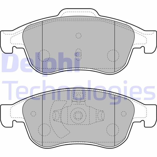 DELPHI LP2152 ÖN FREN BALATASI MEGANE III 09> SCENIC III 09>FLUENCE 10>DUSTER 10> LODGY 12> CAPTUR I 13>1.5 DCI 1.6 16V - Görsel 1