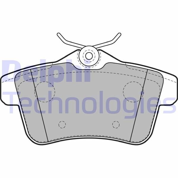 DELPHI LP2180 ARKA FREN BALATASI PEUGEOT P3008 09>16 P5008 09>17 P508 10>18 P308 GTI-RZC 10>14 CITROEN C4 09>16 DS4-DS5 11>15 - Görsel 1