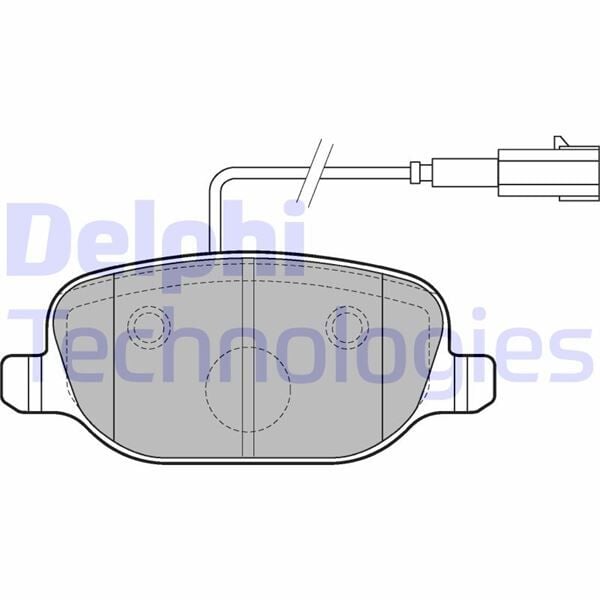 DELPHI LP2223 FREN BALATASI ARKA ALFA ROMEO GİULİETTA 10> FİŞLİ - Görsel 1
