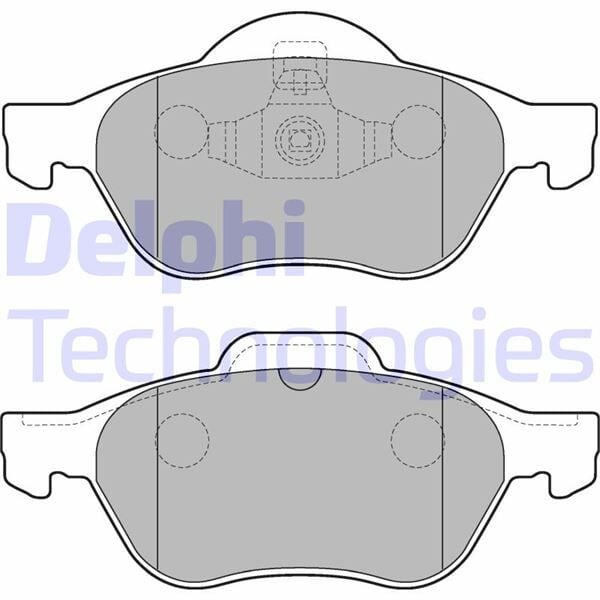 DELPHI LP2252 ÖN BALATA MEGANE II 02> SCENIC II 02> CLIO III 05> 1.5dCi 1.6 16V 2.0 16V - Görsel 1