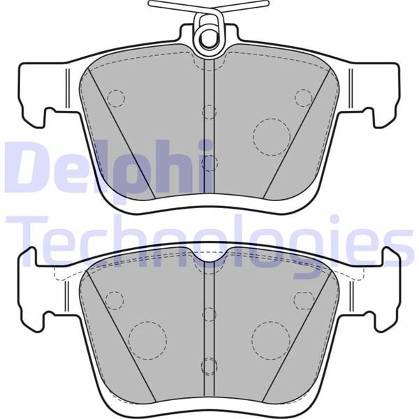 DELPHI LP2490 ARKA BALATA VW GOLF VII 2014 > TOURAN T-ROC 2018 > AUDI A3 2014 >2020 Q2 2016 > TT 2018 > SEAT ATECA 2016 > LEON 2014-2020 SKODA SUPER B 2015 > KAROQ 2016 > - Görsel 1